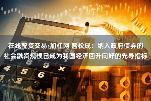 在线配资交易·加杠网 盛松成：纳入政府债券的社会融资规模已成为我国经济回升向好的先导指标
